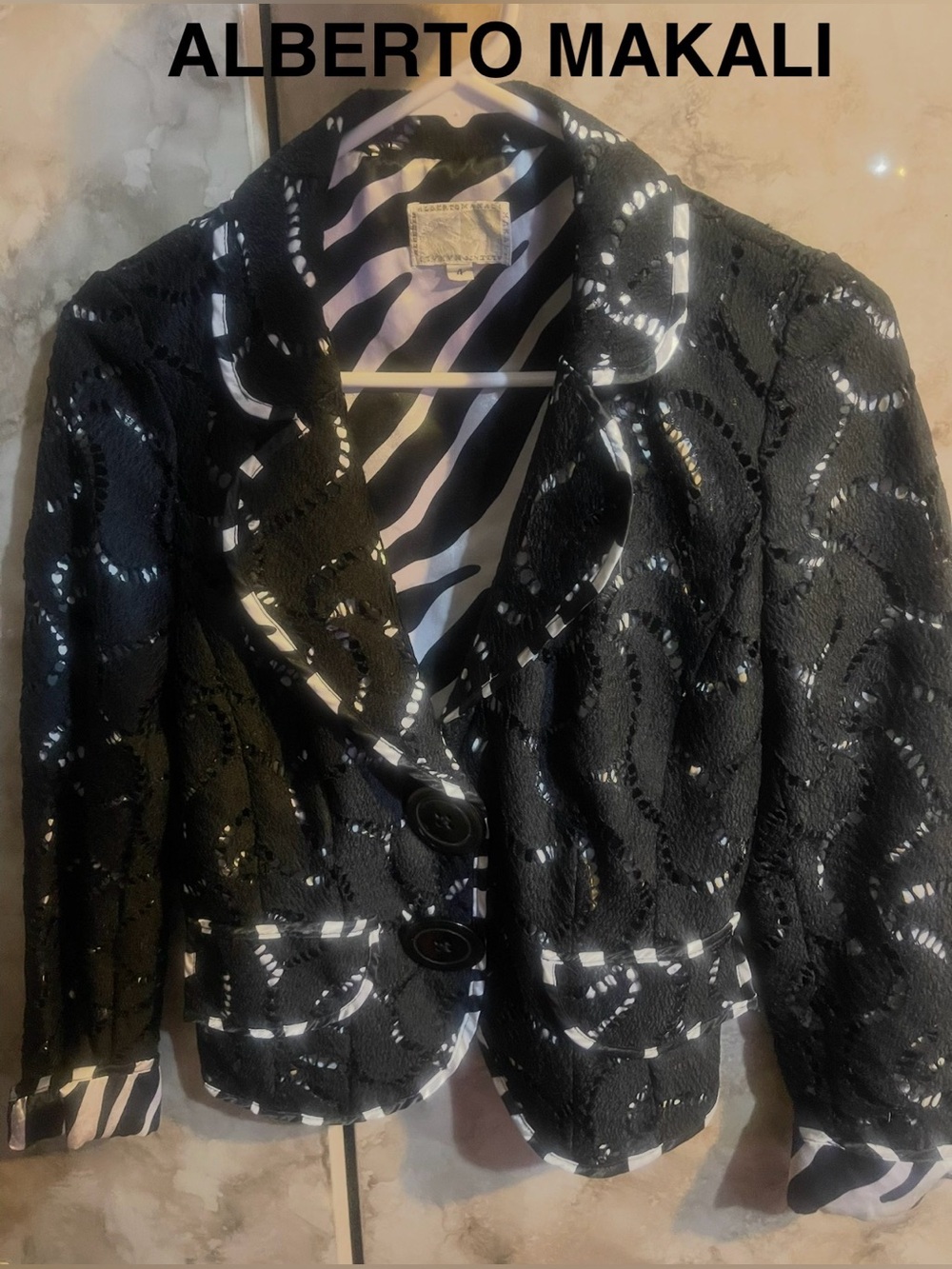 Alberto Makali Black  Crop Jacket